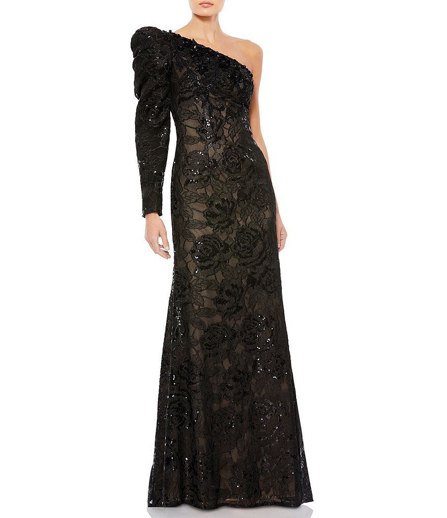 Mac Duggal One Shoulder Gown