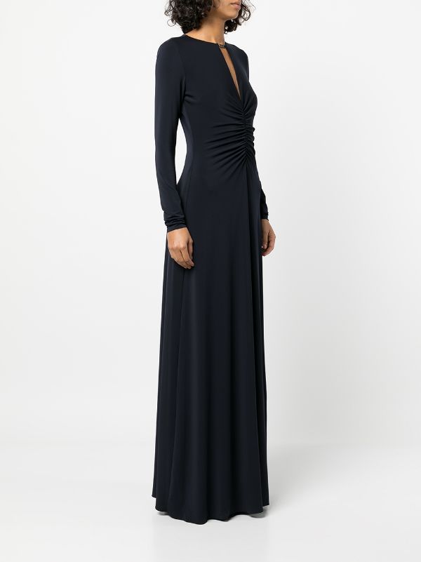 Halston Vera Long Sleeve Jersey Gown