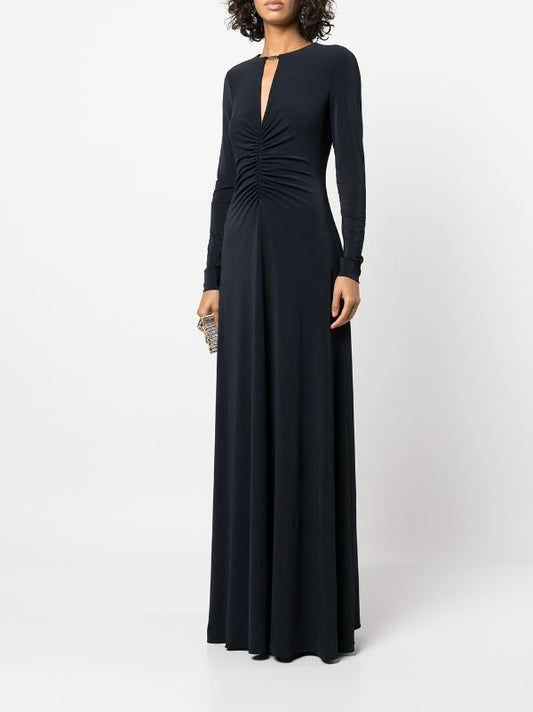Halston Vera Long Sleeve Jersey Gown