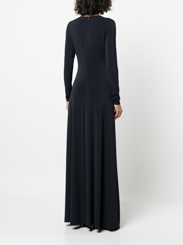 Halston Vera Long Sleeve Jersey Gown