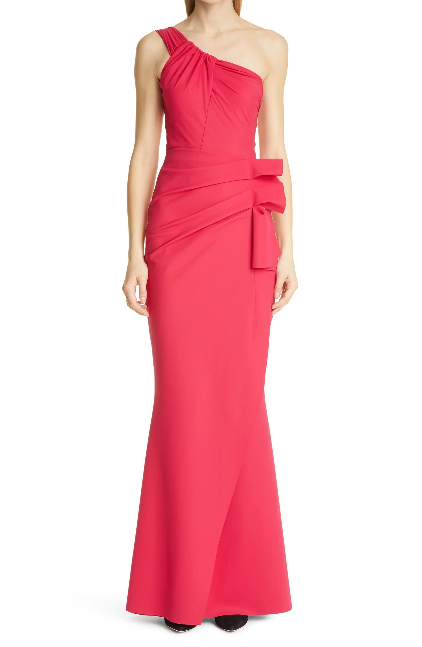 Chiara Boni LaPetite Robe One Shoulder Mermaid Gown