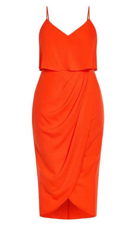 City Chic Plus Size Overlay Dress