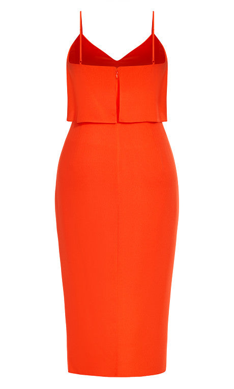 City Chic Plus Size Overlay Dress