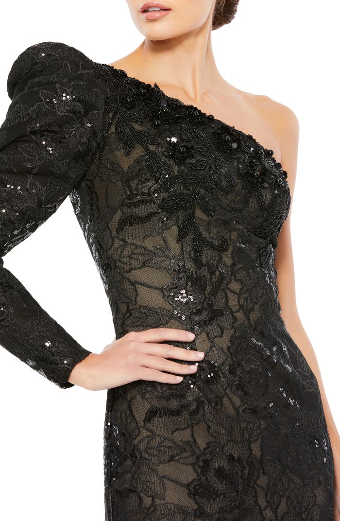 Mac Duggal One Shoulder Gown