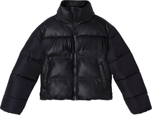 Stella Mccartney Fringe Trim Puffer Jacket
