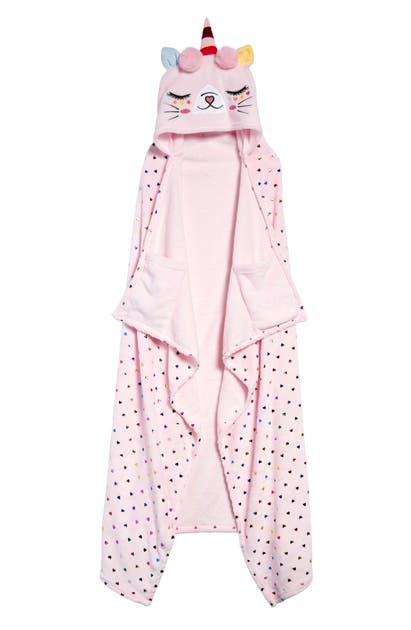 UnderOneSky Hooded Unicorn Fleece Blanket