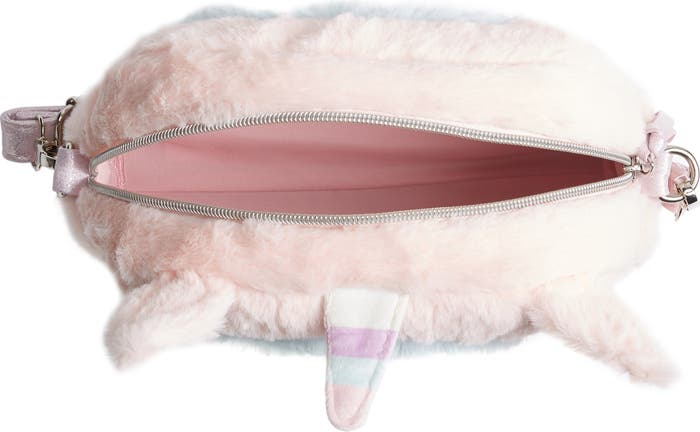 UnderOneSky Rainbow Faux Fur Purse