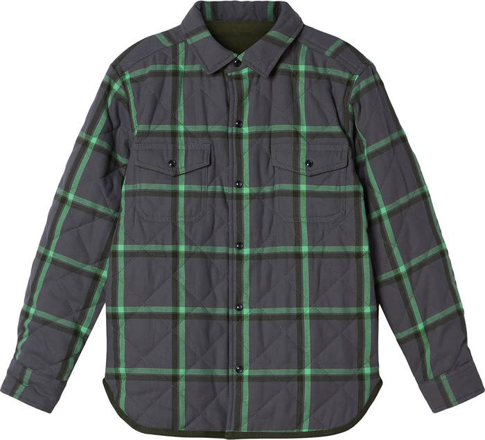 Reversible Water Repellent Organic Cotton Shirt Jacket