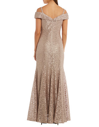 REBORN: R&M Off The Shoulder Fitted Dress