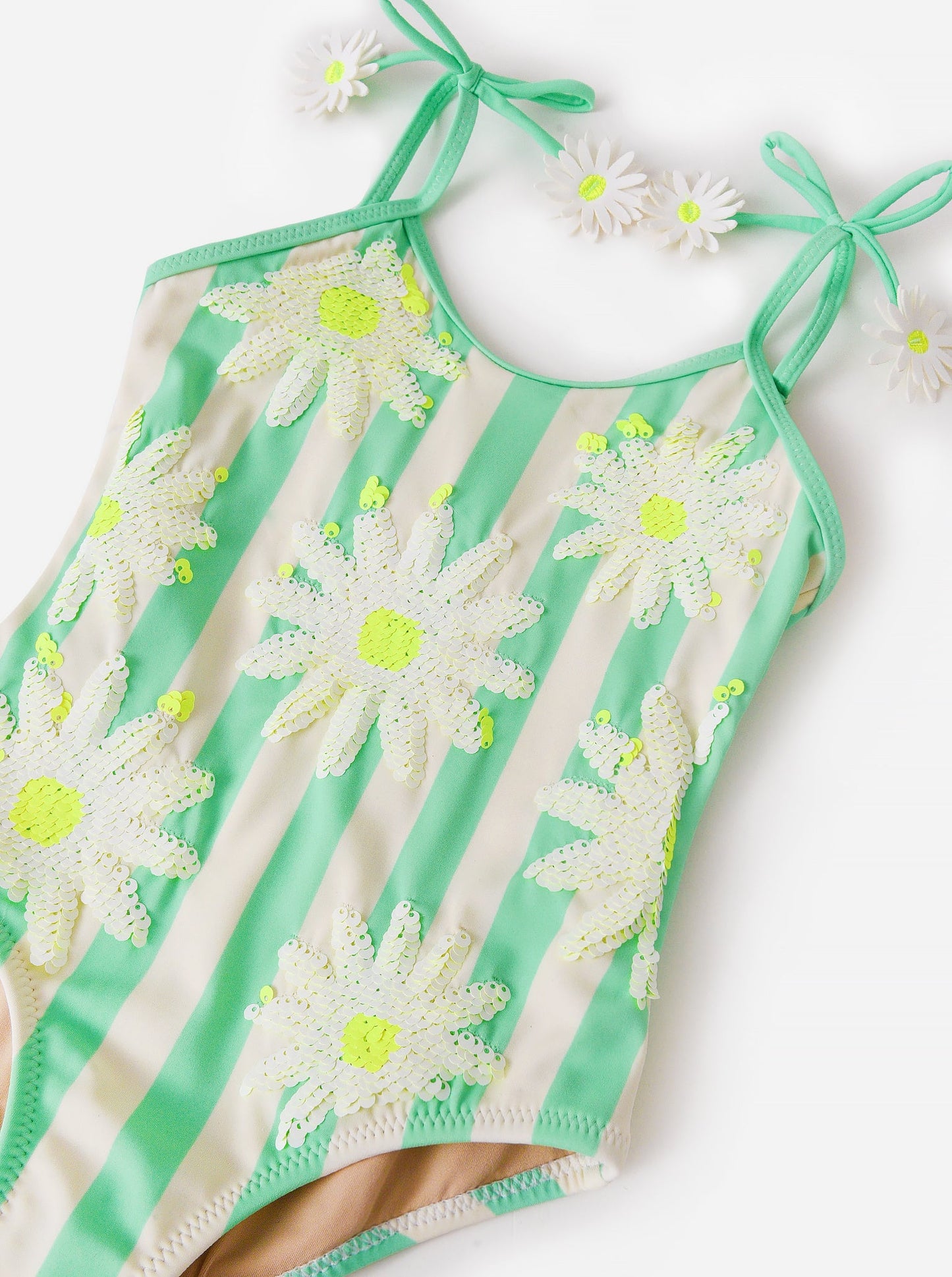 Shade Critter One-Piece Daisy Sequin Swimsuit