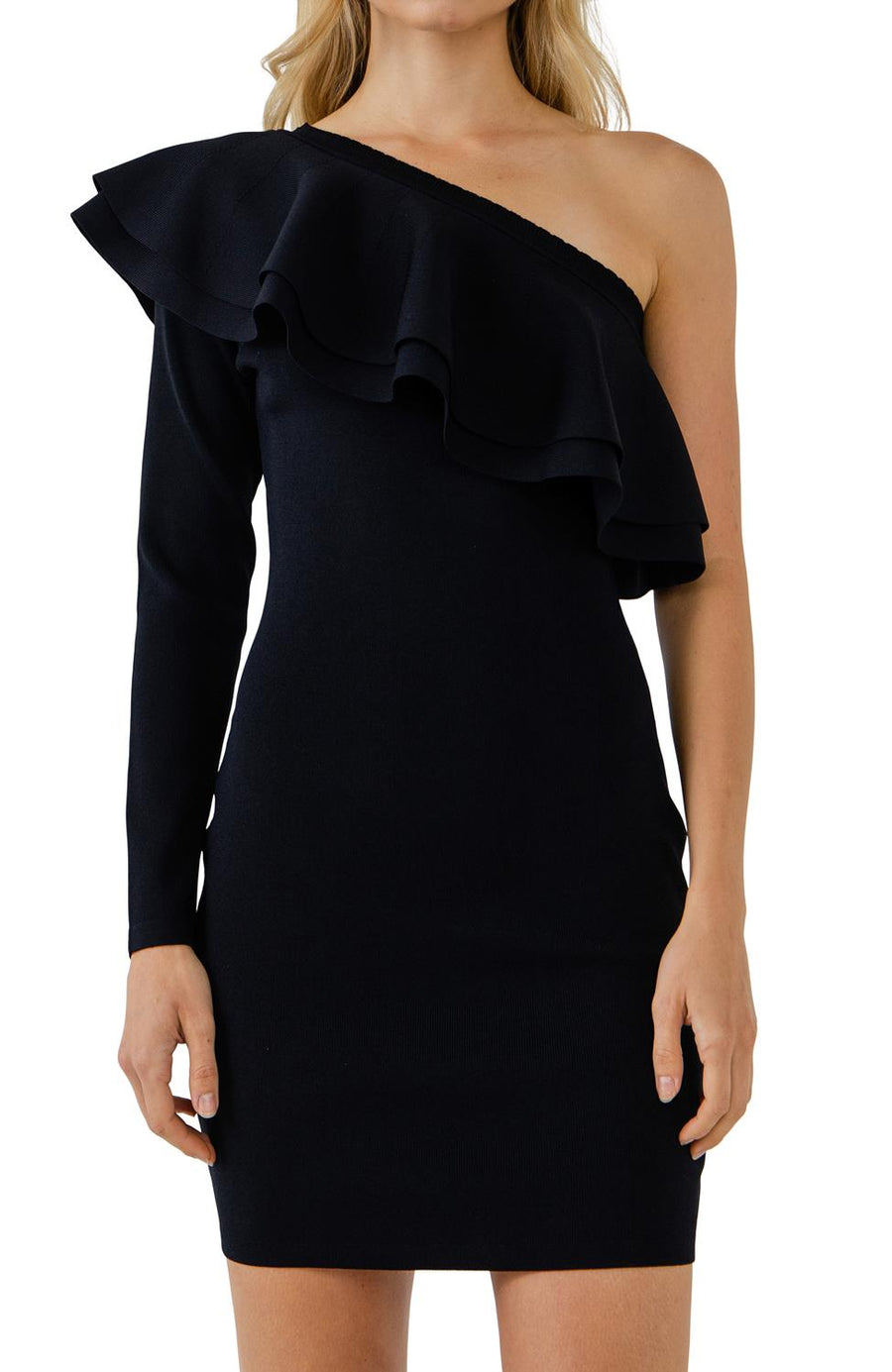 Endless Rose One Sleeve Knit Dress