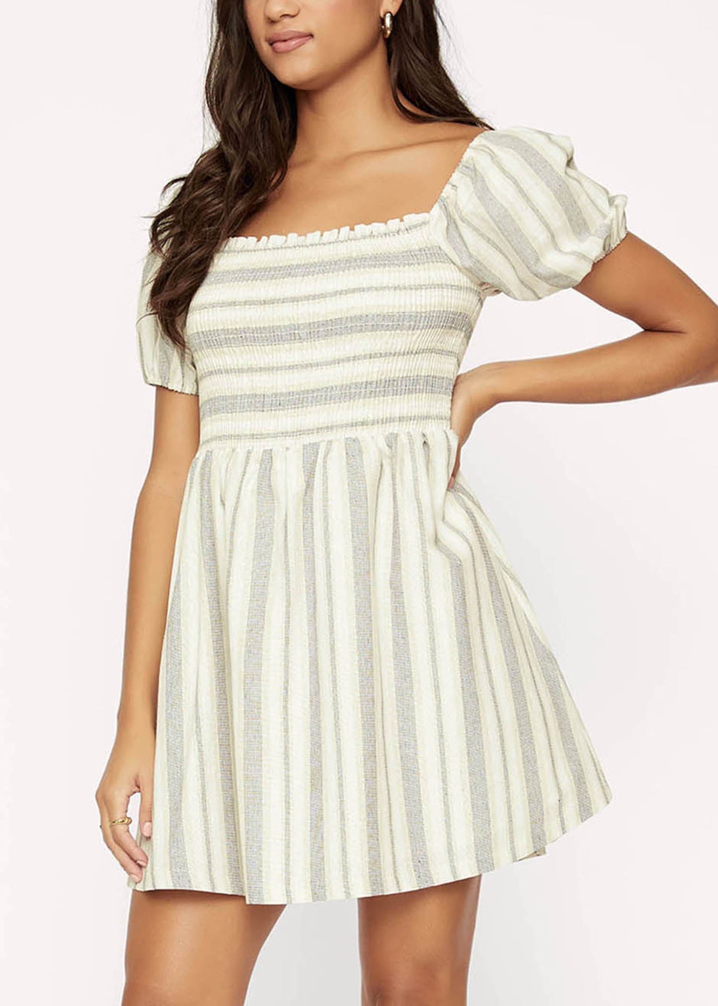 Lost + Wander Square Neck Mini Dress