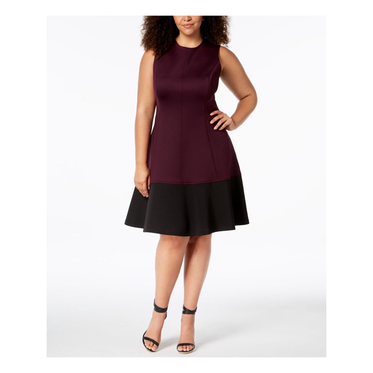 Calvin Klein Plus Size A Line Dress