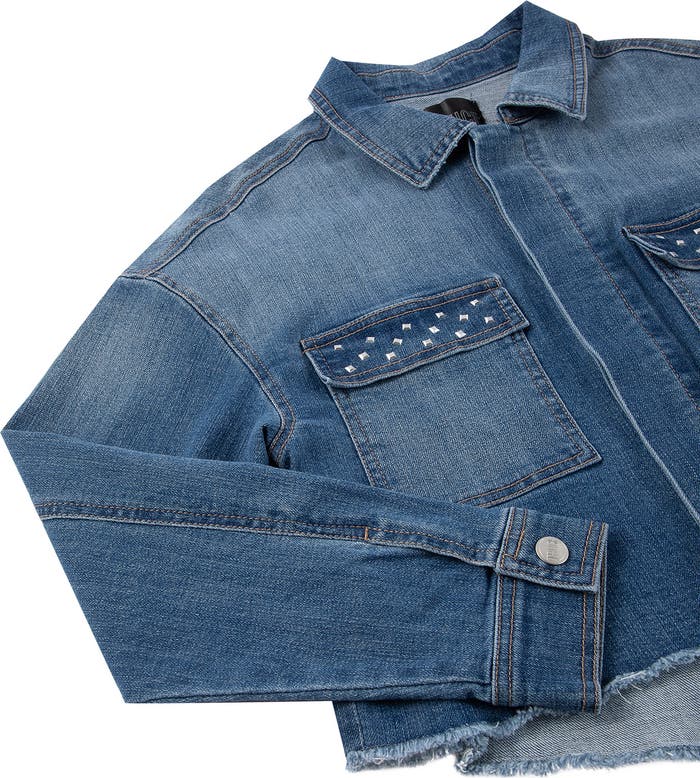 Truce Denim Stone and Sequin Jacket