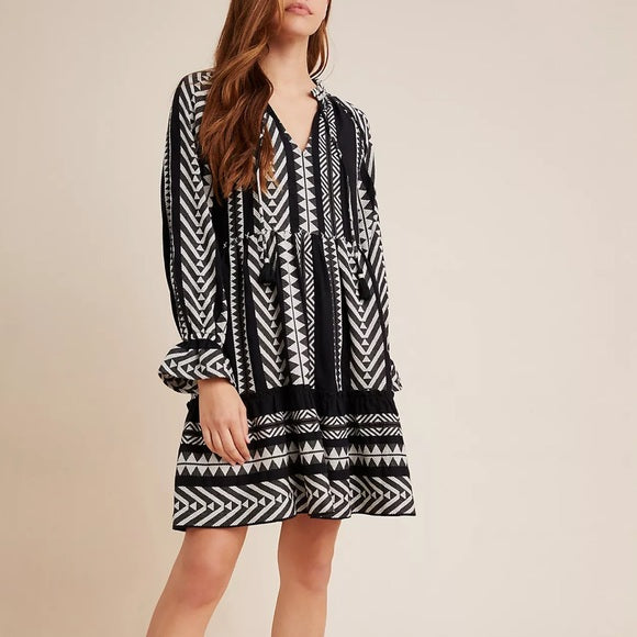 Anthropologie Tassel Tunic Dress