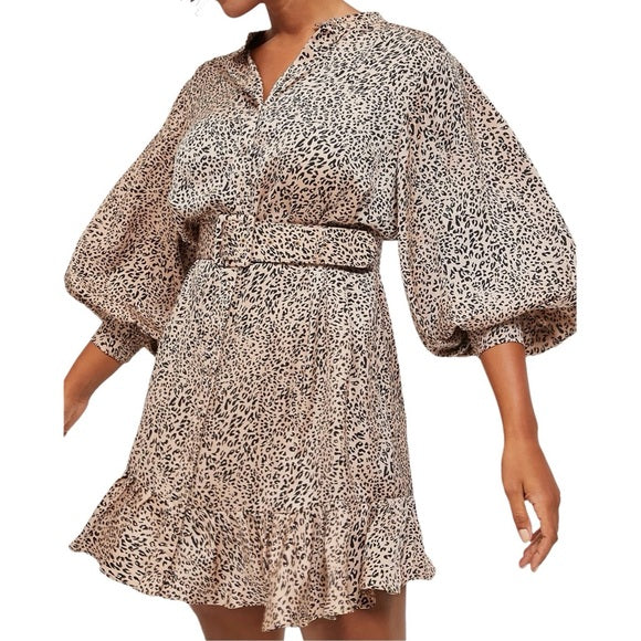 Anthropologie Mare Cheetah Mini Dress