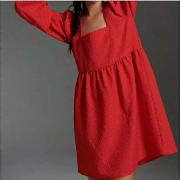 Anthropologie Tie Back Tunic Dress