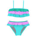 Beach Lingo Girls 2pc Ruffle Top and Bottom Swim Suit