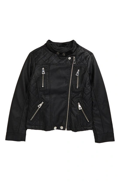 Banana Republic Girls Black Moto Quilted Jacket